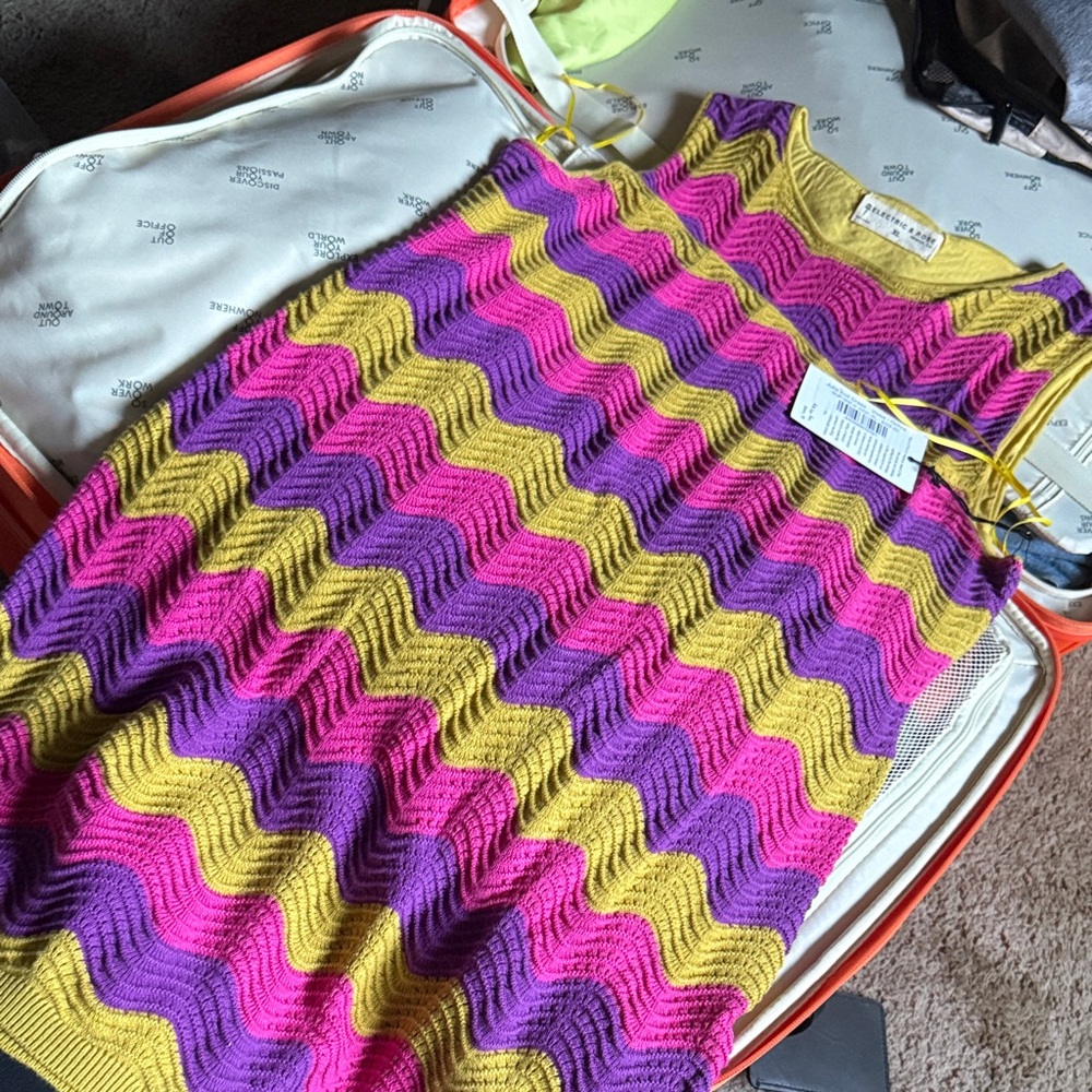 Knitted Colorful Dress Knit Dress size XL